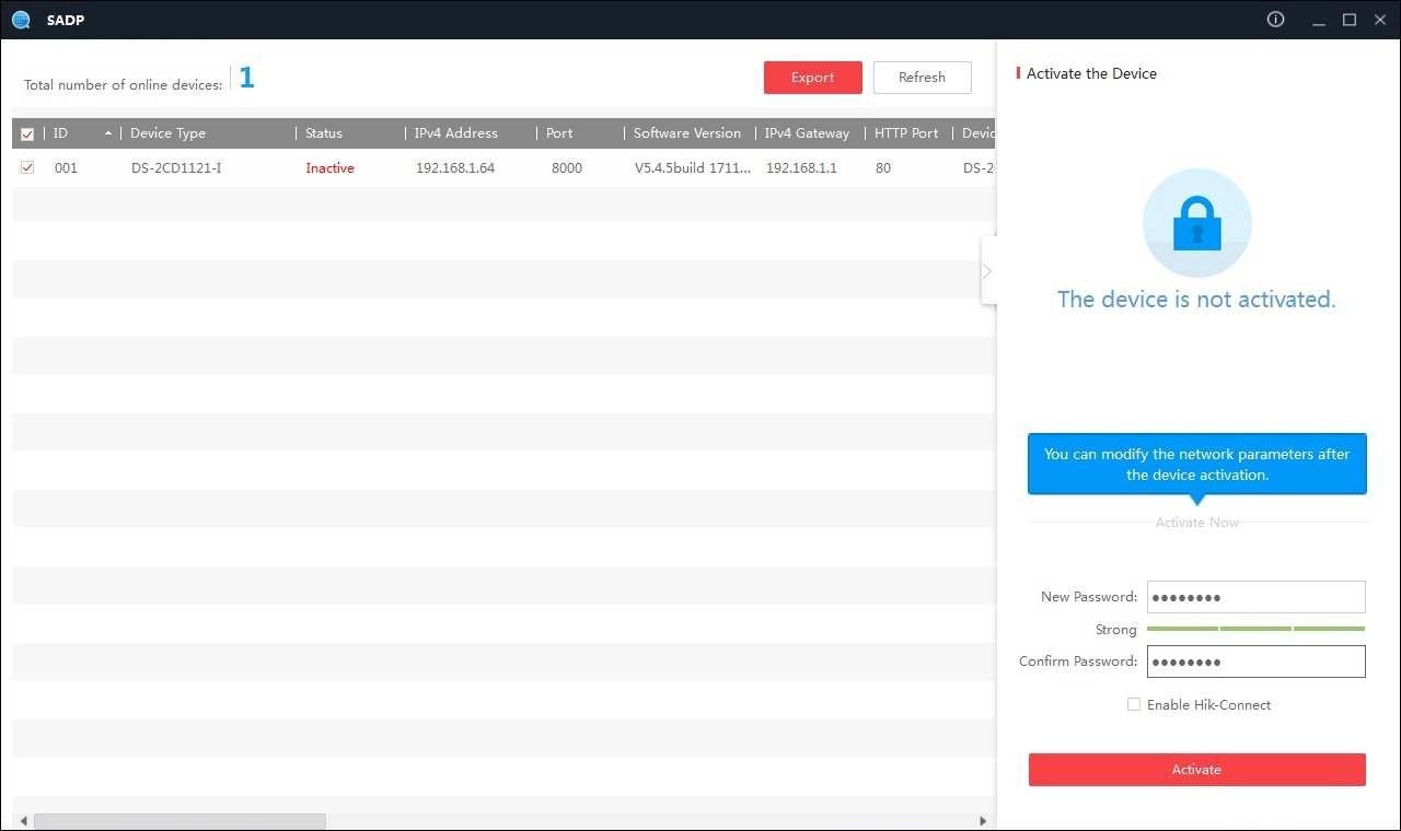 Como activar y configurar camaras ip hikvision con sadp tools