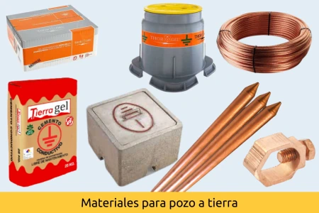 Materiales para pozo a tierra