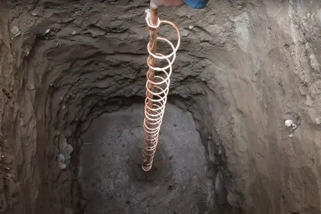 Instalación de pozo a tierra