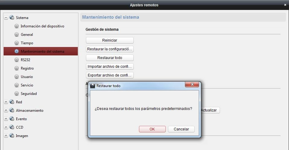 Resetar camara ip hikvision con ivms4200